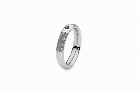 Qudo Silver Ring Deluxe - Size 56